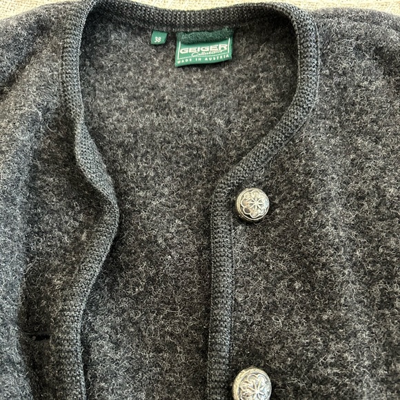 Vintage Grey Wool Geiger Jacket - Picture 4 of 7